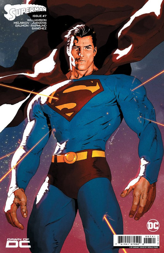 Superman #7 (2023) - Cover H 1:25 Gerald Parel Card Stock Variant - NM